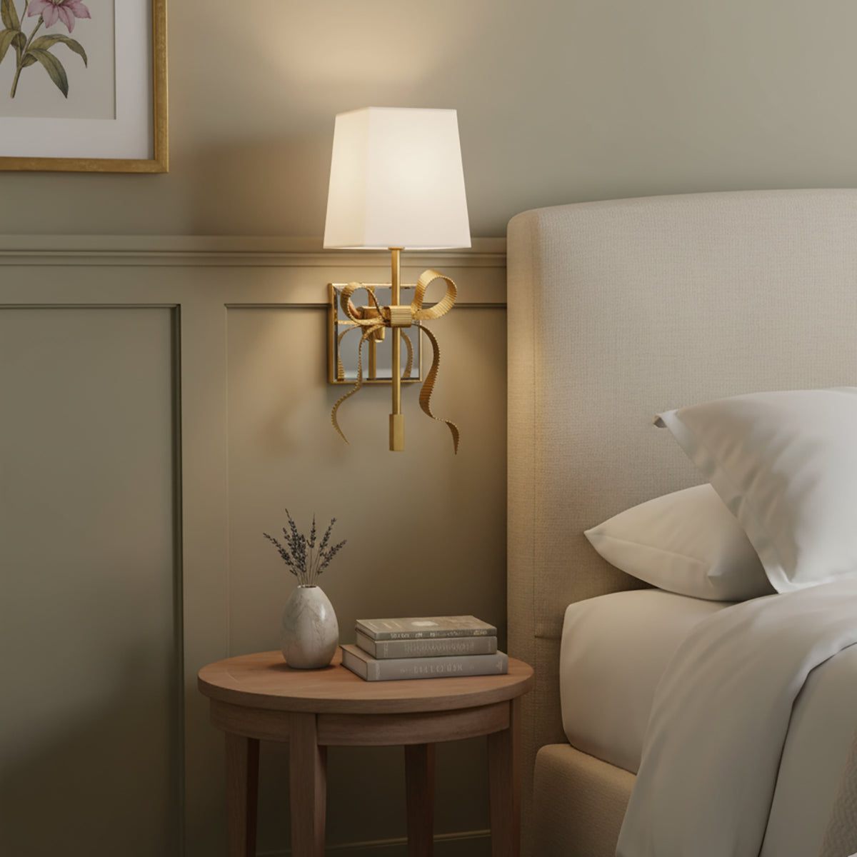 Ellery Gros-Grain Bow Wall Lamp