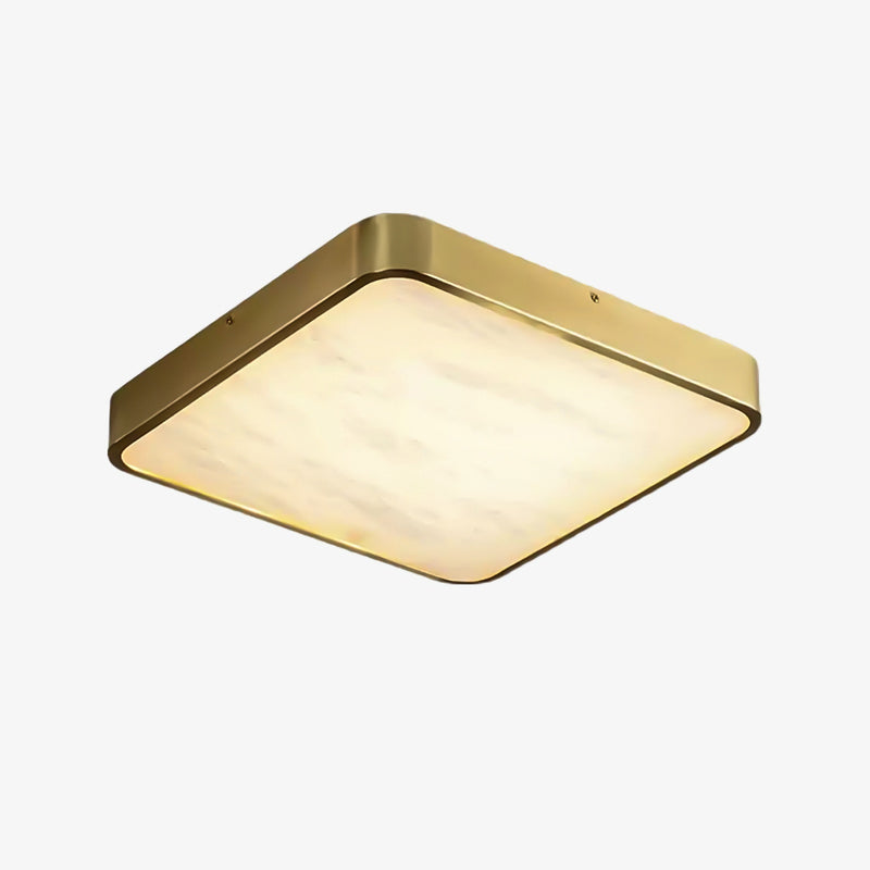 Geometric Alabaster Recessed Ceiling Light