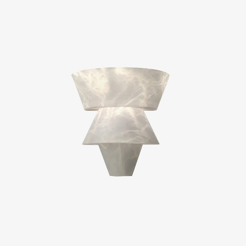 Geometric Alabaster Wall Light