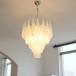 Grid Glass Waterfall Chandelier