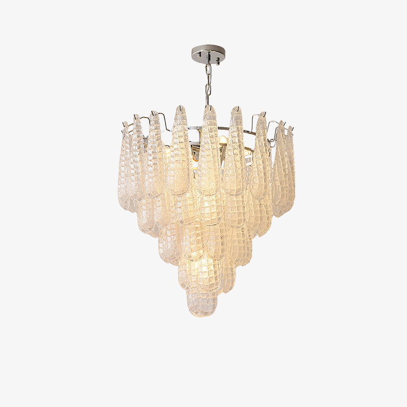 Grid Glass Waterfall Chandelier