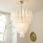 Grid Glass Waterfall Chandelier