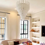 Grid Glass Waterfall Chandelier