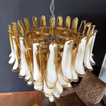 Honey Colored Murano Petal Chandelier