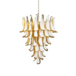 Honey Colored Murano Petal Chandelier