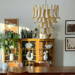 Honey Colored Murano Petal Chandelier