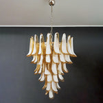 Honey Colored Murano Petal Chandelier