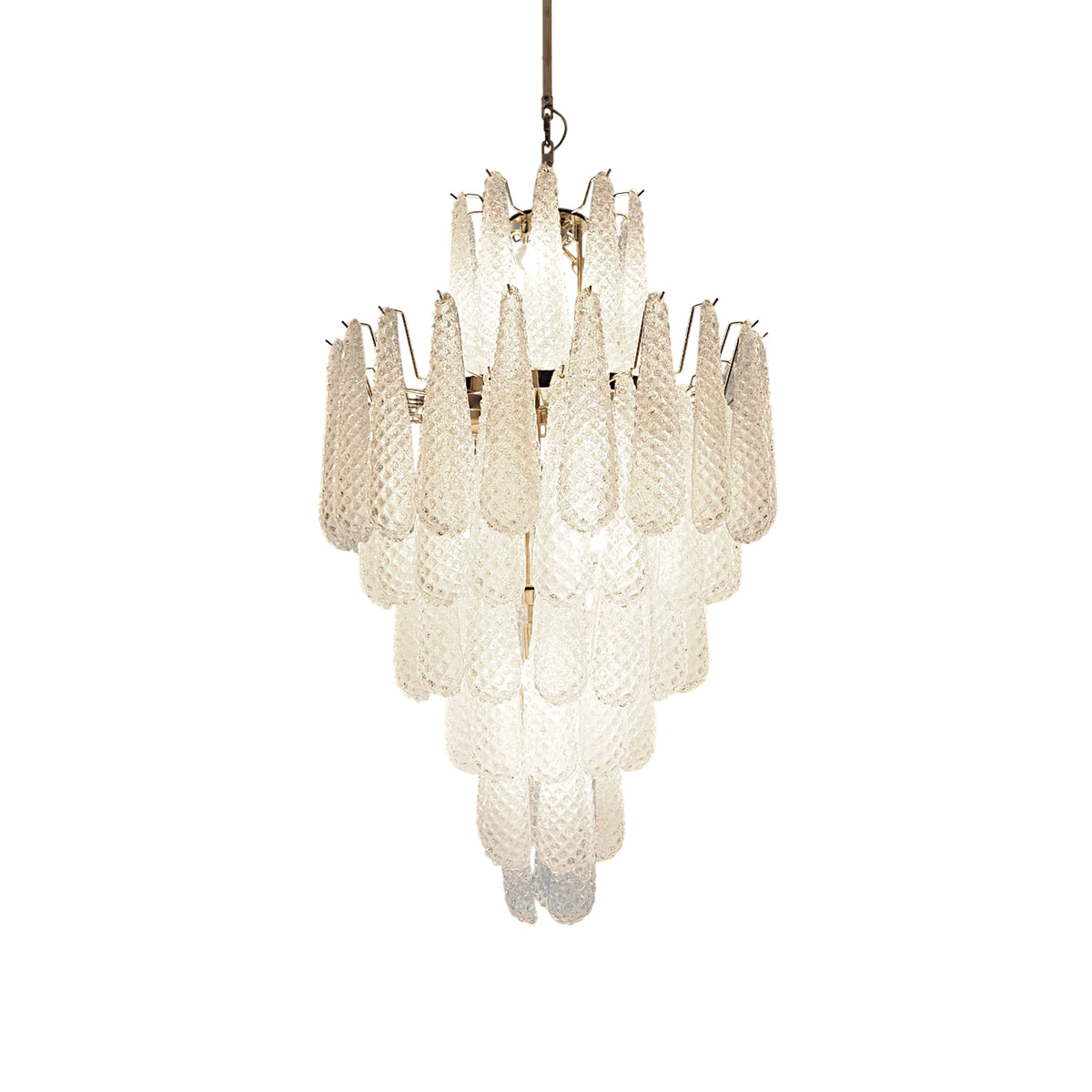 Huge Italian vintage Murano glass chandelier