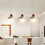 Japanese Wabi Sabi Travertine Round Pendant Light