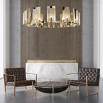 Jessie Alabaster Round Chandelier
