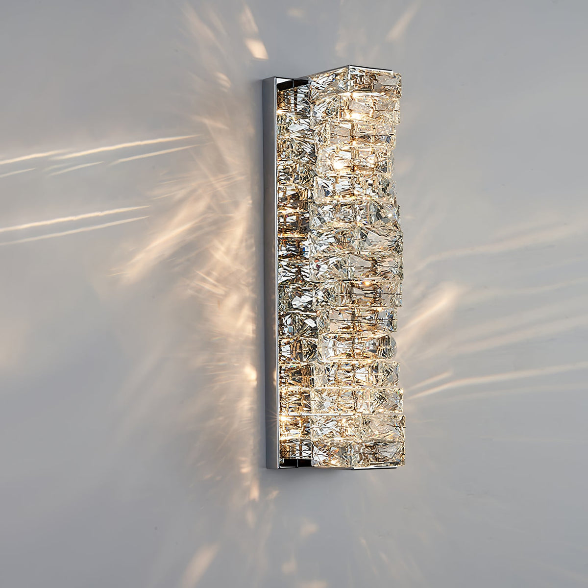 Laminated Crystal Wall Light