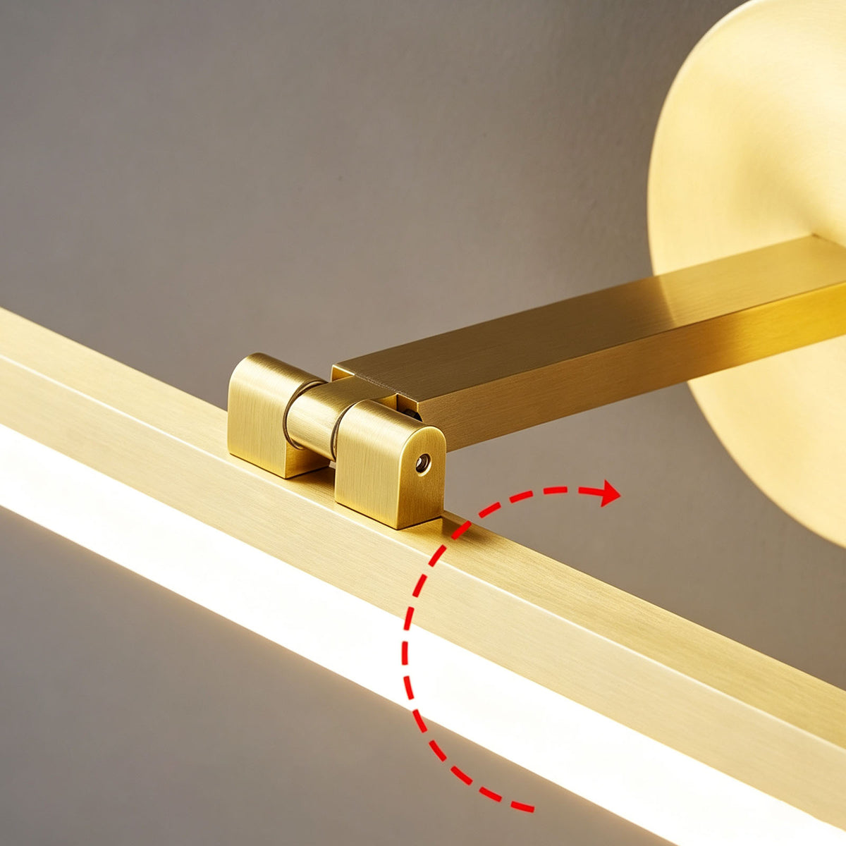 Brass LED Bath Wall Lamp
