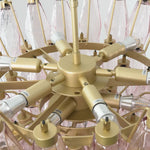 Lisandre Tiered Rose Glass Chandelier