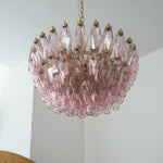 Lisandre Tiered Rose Glass Chandelier