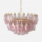 Lisandre Tiered Rose Glass Chandelier
