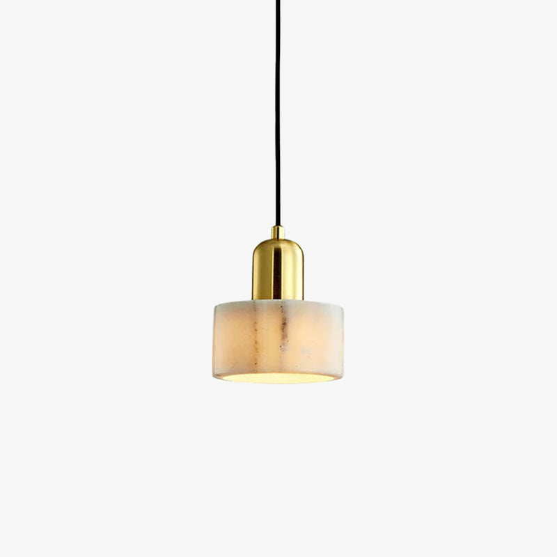 Marble Cylindrical Pendant Light