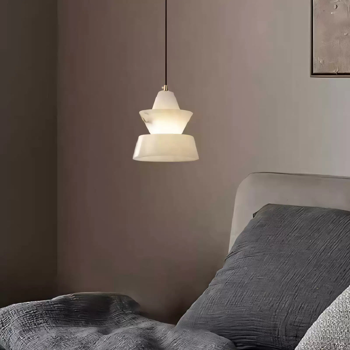 Marble Modern Hat Pendant Lamp