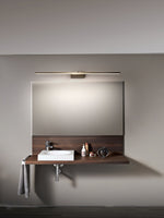 Metallic Streamlined Wall Lamp