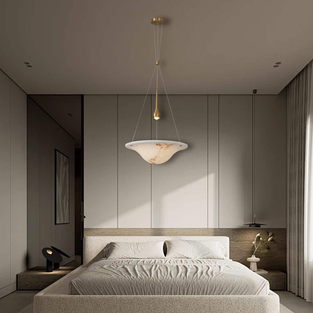 Minimalist Inverted Bowl Chandelier