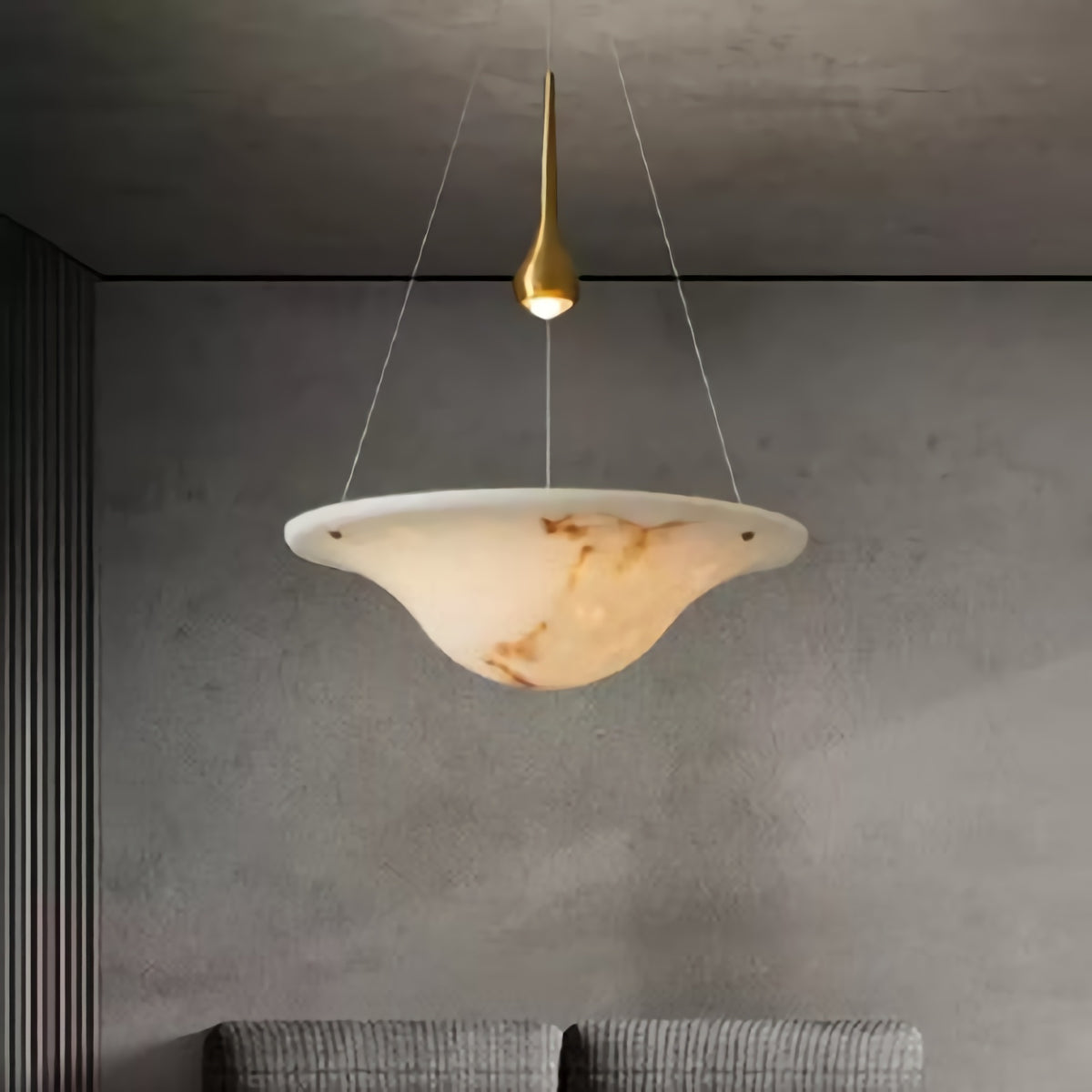 Minimalist Inverted Bowl Chandelier
