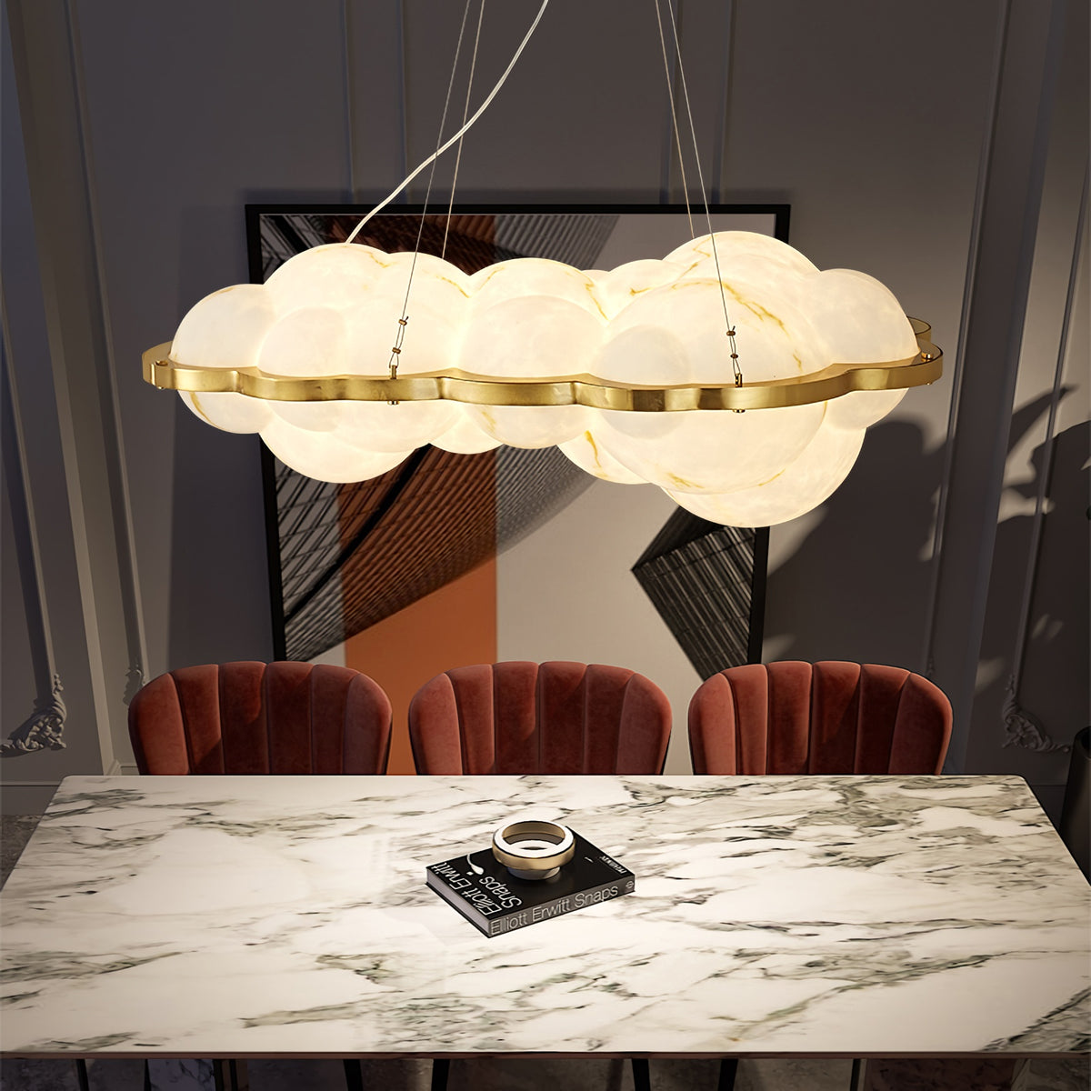 ModernCloud Cluster Chandelier