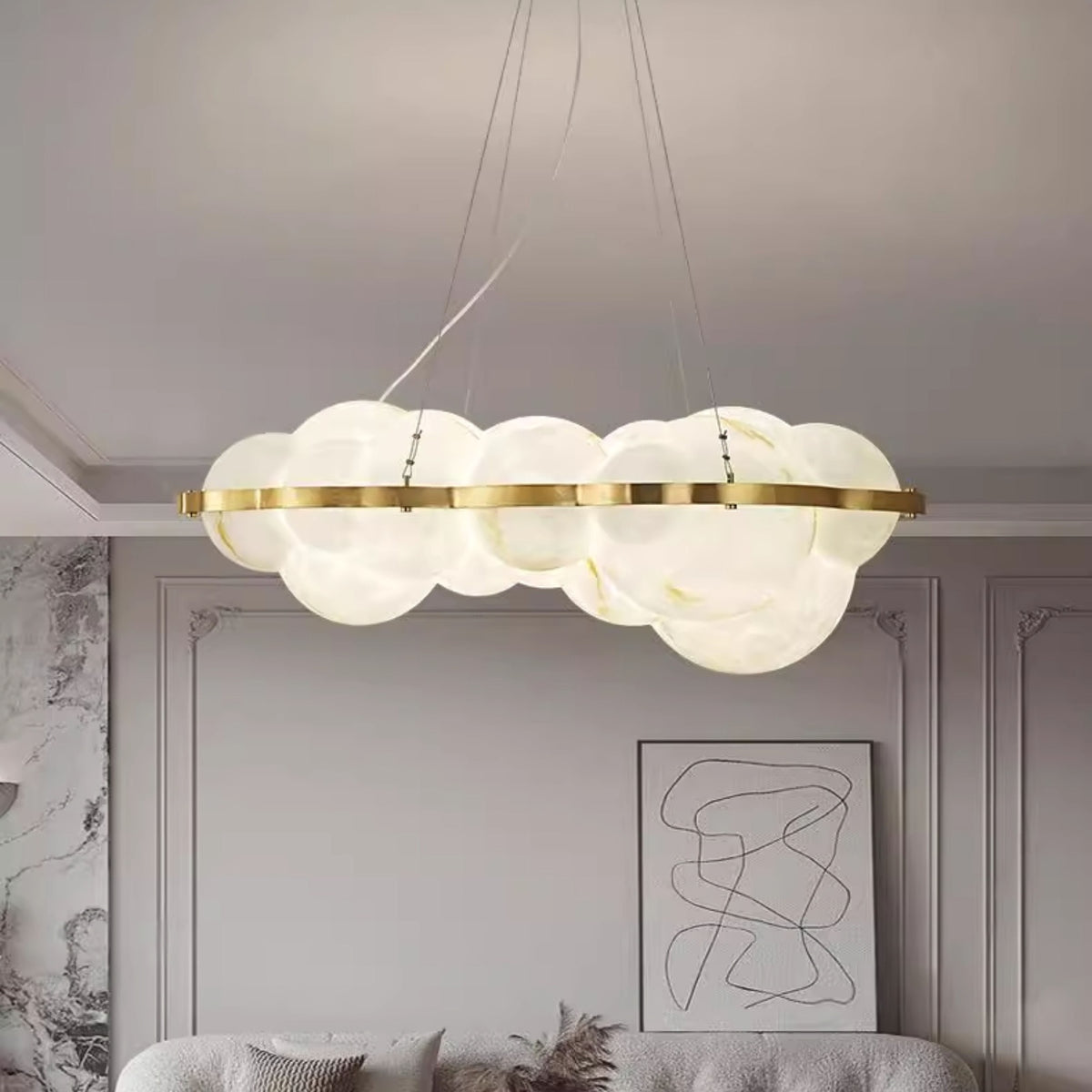 ModernCloud Cluster Chandelier