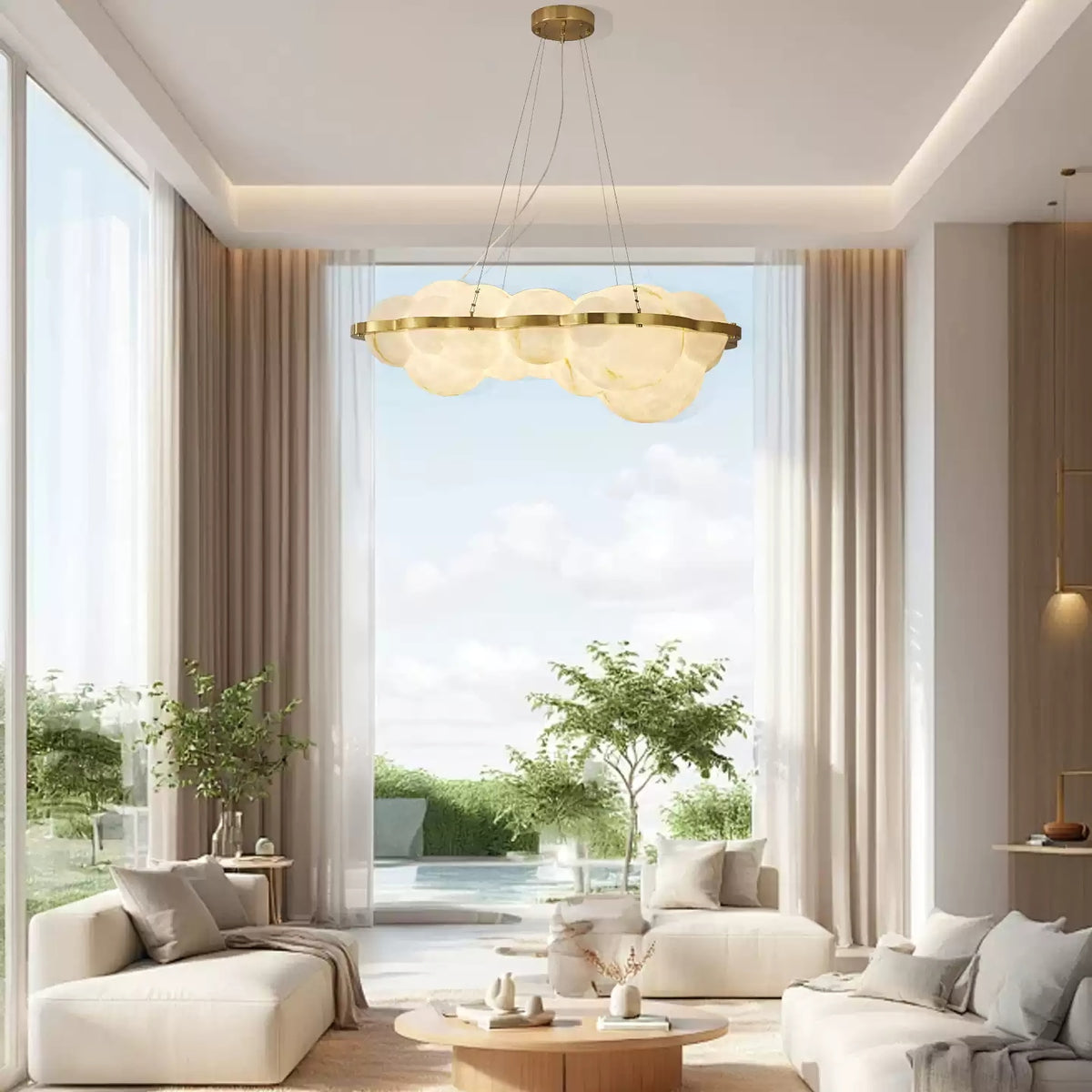 ModernCloud Cluster Chandelier