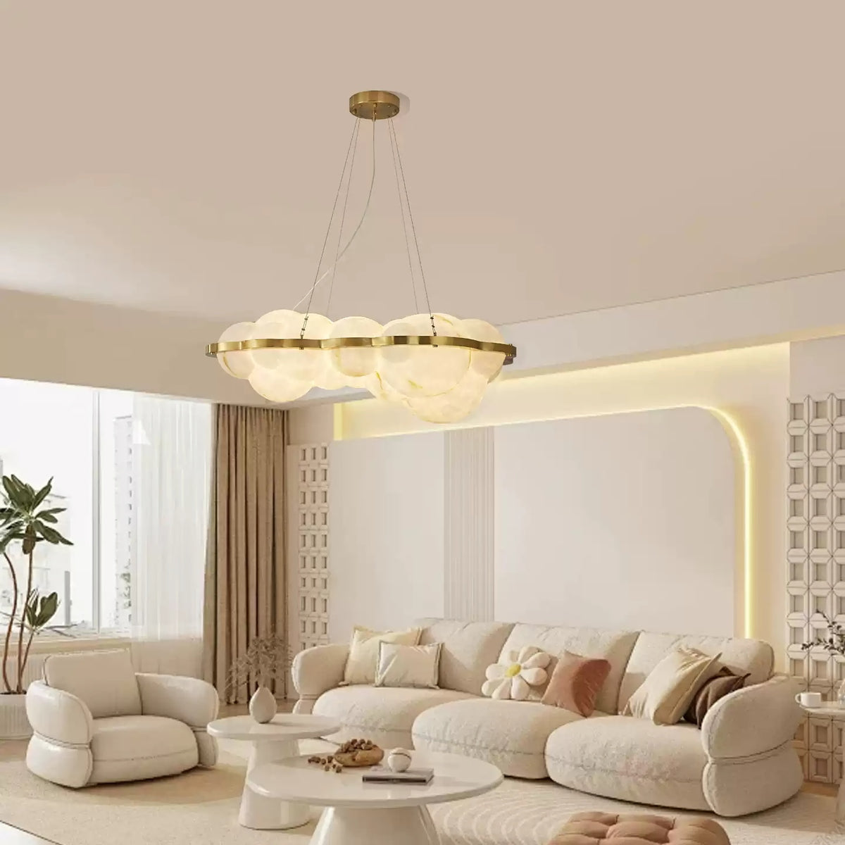 ModernCloud Cluster Chandelier