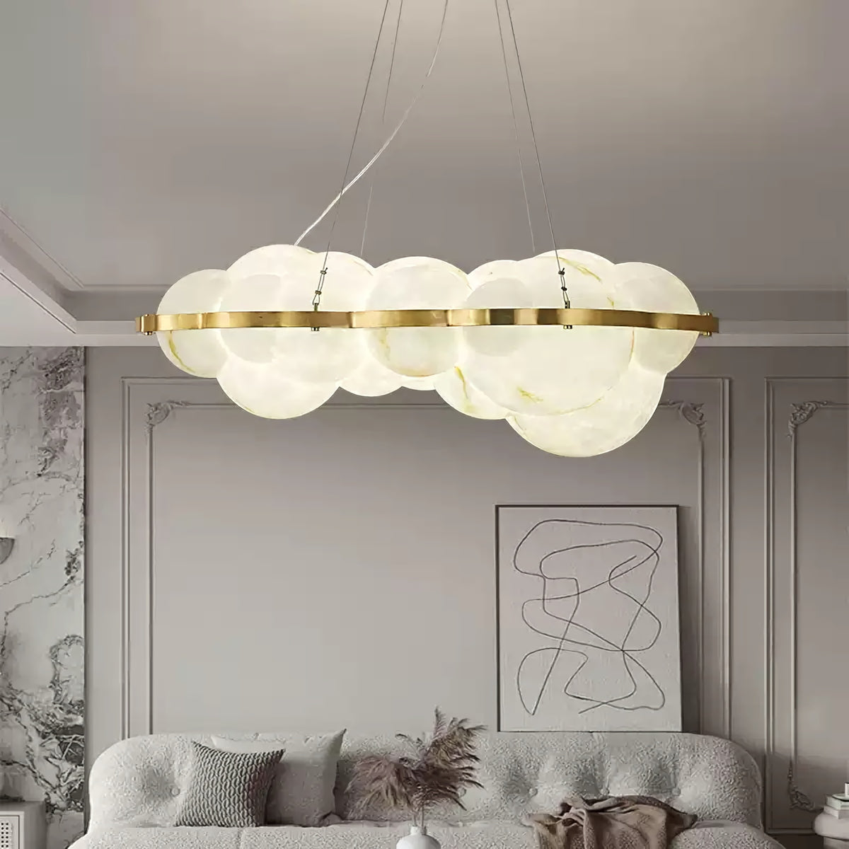 ModernCloud Cluster Chandelier
