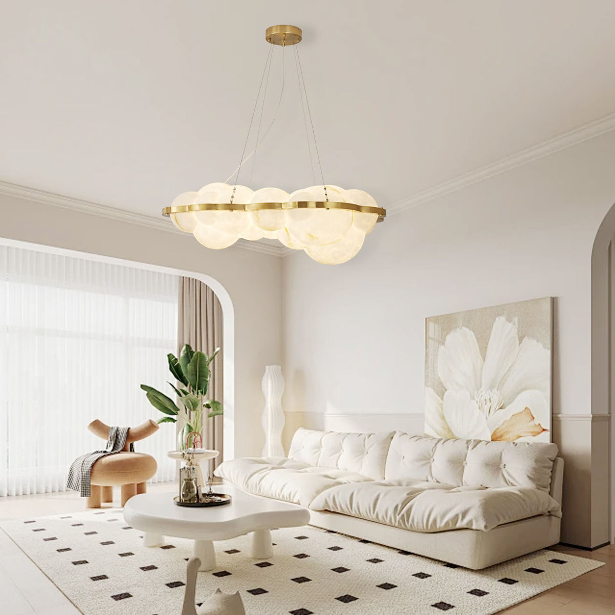 ModernCloud Cluster Chandelier