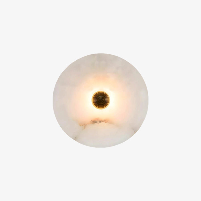 Modern Alabaster Round Wall Lamp