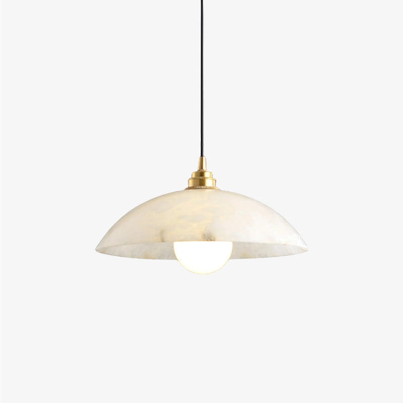 Modern Alabaster Umbrella Pendant Lamp