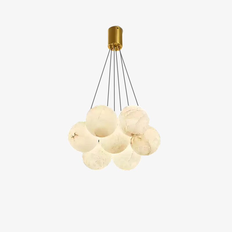 Modern Creative Alabaster Ball Chandelier