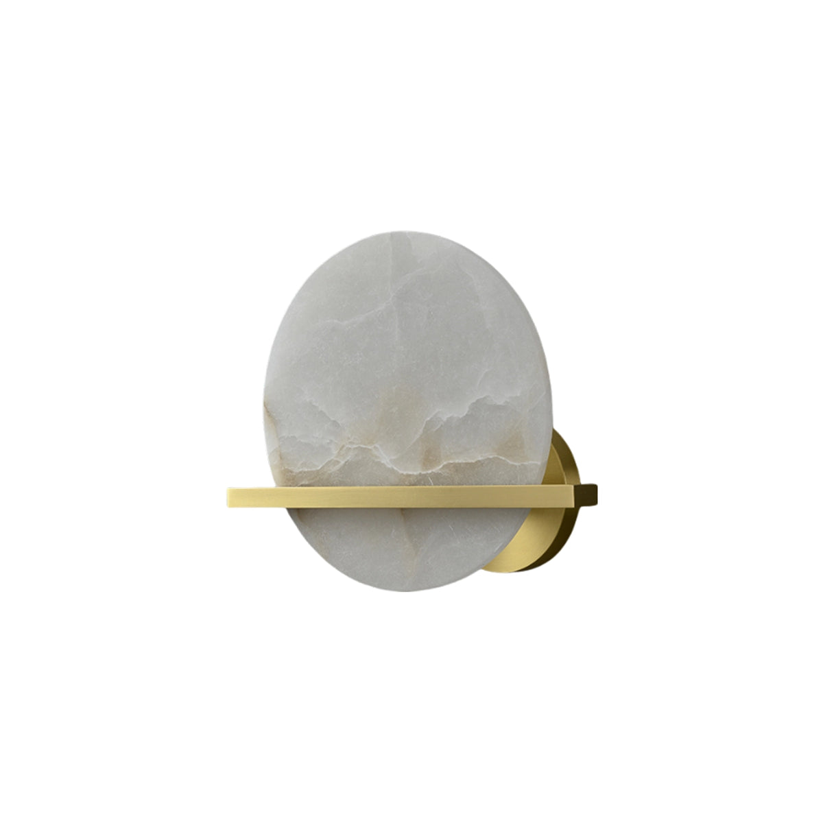 Modern Round Savion Alabaster Wall Lamp