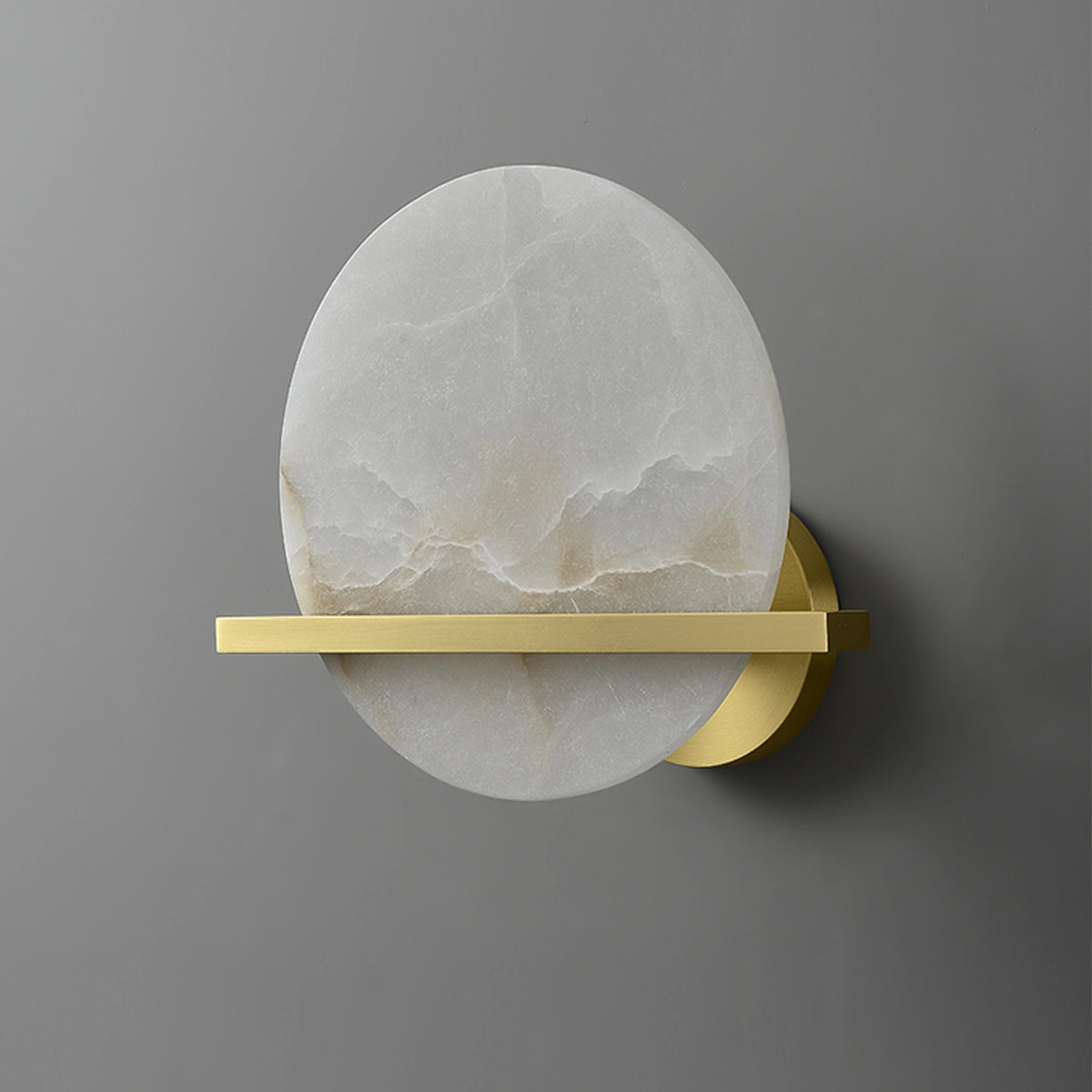 Modern Round Savion Alabaster Wall Lamp