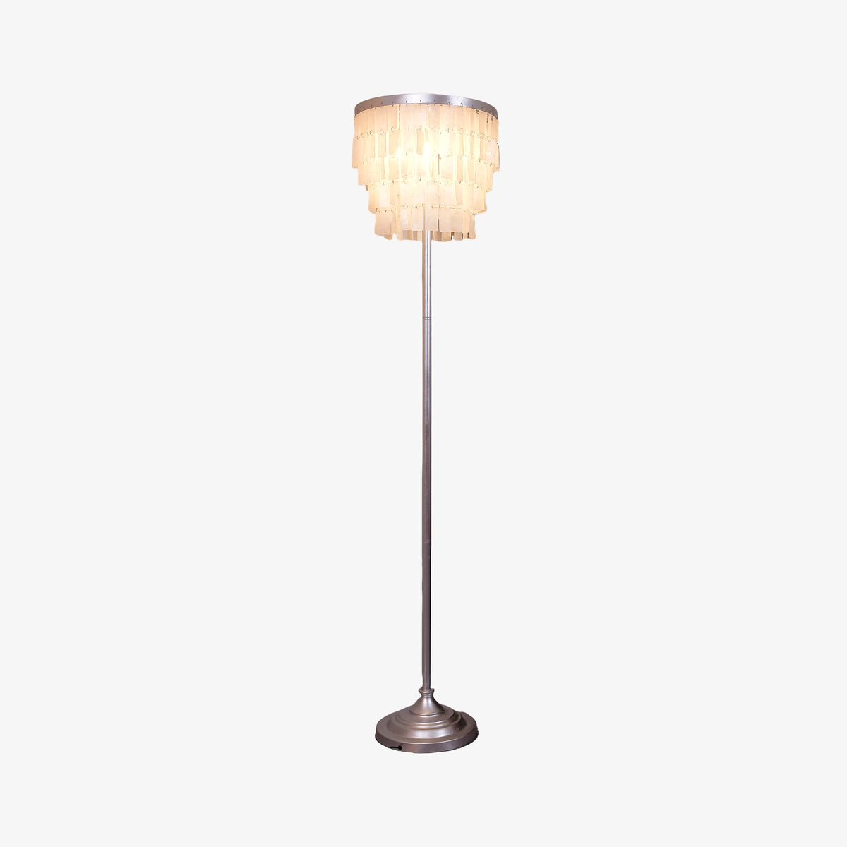 Mother of Pearl Crystal Floor Lamp