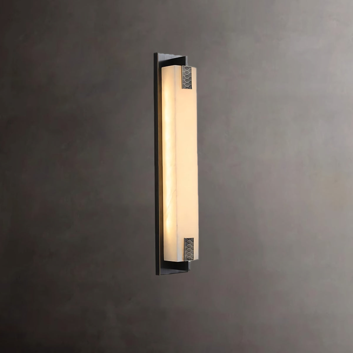 New Chinese Long Strip Alabaster Wall Lamp