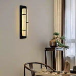 New Chinese Long Strip Alabaster Wall Lamp