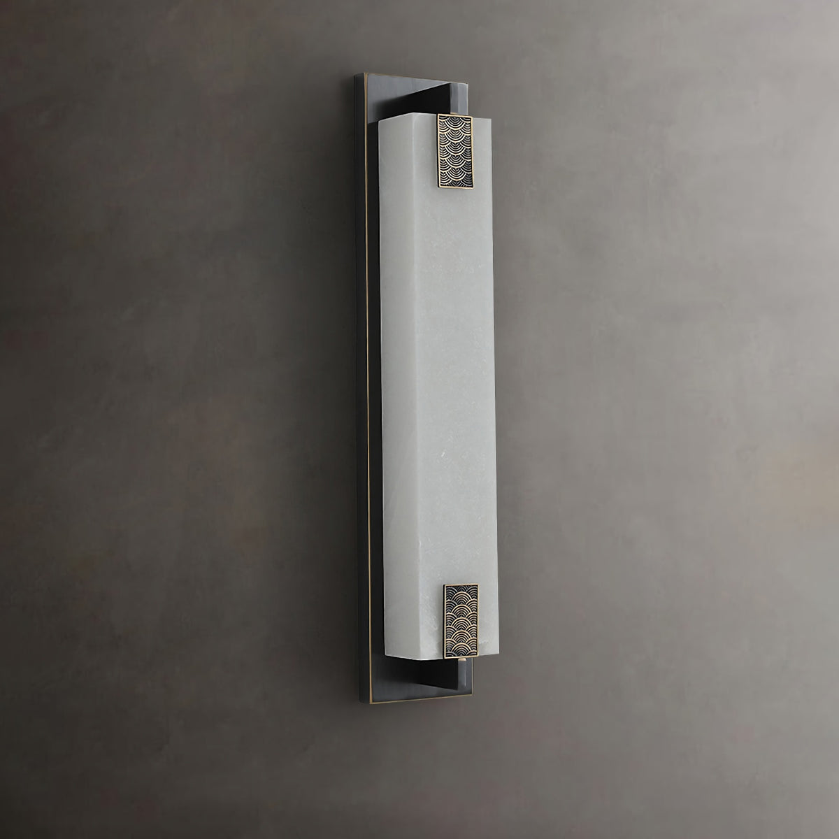New Chinese Long Strip Alabaster Wall Lamp