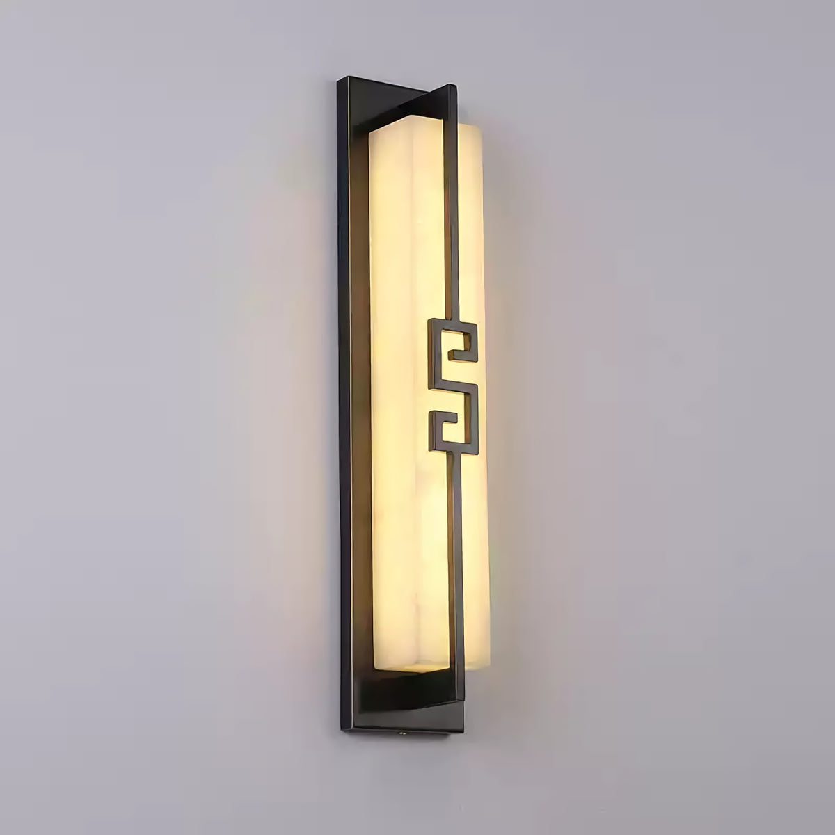 New Chinese Long Strip Alabaster Wall Lamp