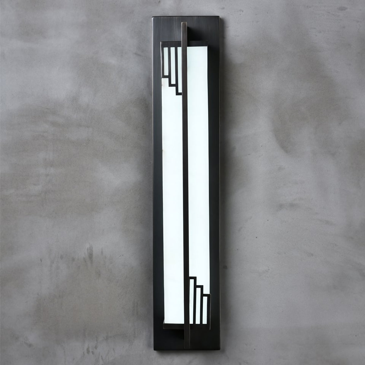 New Chinese Long Strip Alabaster Wall Lamp