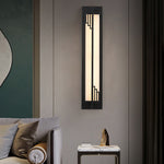New Chinese Long Strip Alabaster Wall Lamp