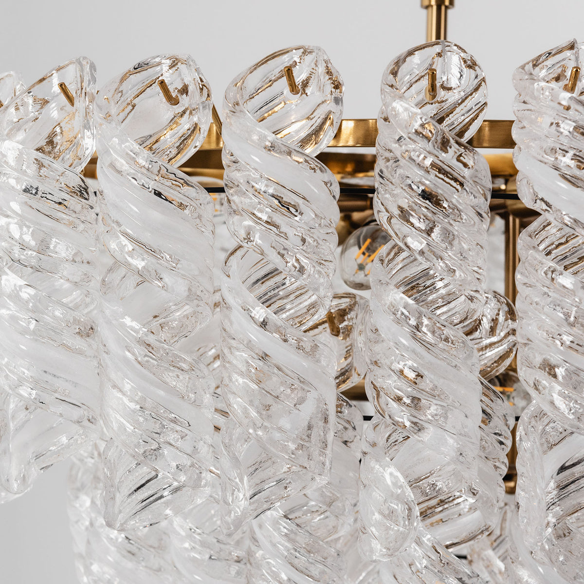 Noeline Tiered Textured Glass Chandelier