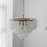 Noeline Tiered Textured Glass Chandelier