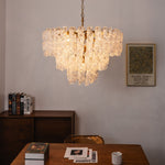 Noeline Tiered Textured Glass Chandelier