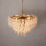 Noeline Tiered Textured Glass Chandelier