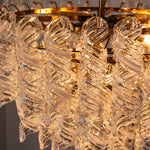 Noeline Tiered Textured Glass Chandelier