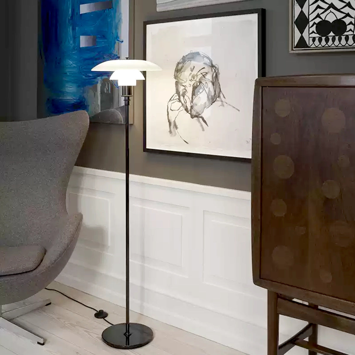 PH 3/2 Glass Floor Lamp