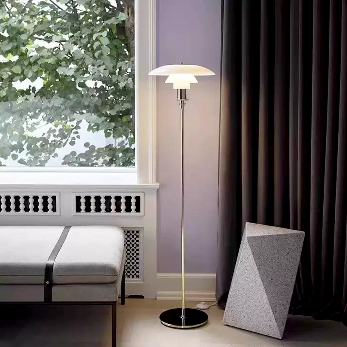 PH 3/2 Glass Floor Lamp