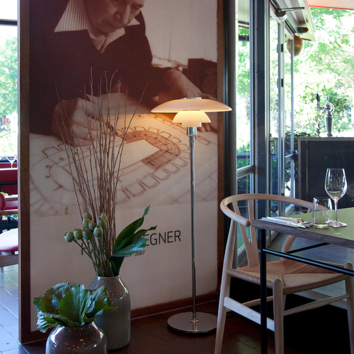 PH 3/2 Glass Floor Lamp